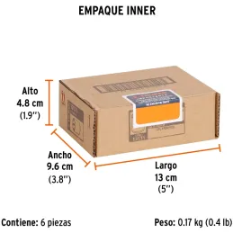 Dados 9mm E1/4 Hexagonales CrVanadio, Truper 13171 Truper-Dados 9mm E1/4 Hexagonales CrVanadio, Truper 13171 Fabricado en acero 