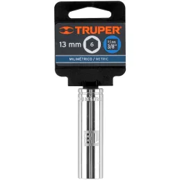 Dados 13mm E3/8 Tubulares Hexagonales CrVanadio, Truper 13773 Truper-Dados 13mm E3/8 Tubulares Hexagonales CrVanadio, Truper 137