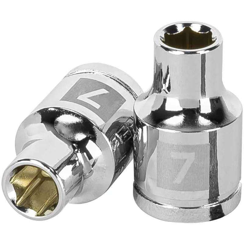 Dados 7mm E3/8 Hexagonales CrVanadio, Truper 13671 Truper-Dados 7mm E3/8 Hexagonales CrVanadio, Truper 13671 Fabricado en acero 