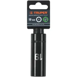 Dados 19mm E1/2 Impacto Tubulares Hexagonales CrMolibdeno, Truper 12431 Truper-Dados 19mm E1/2 Impacto Tubulares Hexagonales CrM