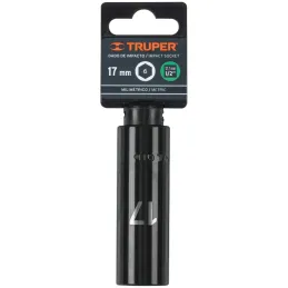 Dados 17mm E1/2 Impacto Tubulares Hexagonales CrMolibdeno, Truper 12429 Truper-Dados 17mm E1/2 Impacto Tubulares Hexagonales CrM