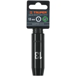 Dados 13mm E1/2 Impacto Tubulares Hexagonales CrMolibdeno, Truper 12425 Truper-Dados 13mm E1/2 Impacto Tubulares Hexagonales CrM