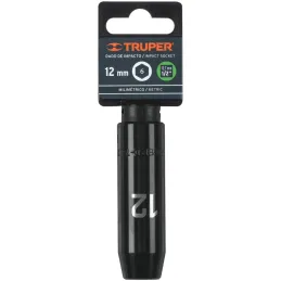 Dados 12mm E1/2 Impacto Tubulares Hexagonales CrMolibdeno, Truper 12424 Truper-Dados 12mm E1/2 Impacto Tubulares Hexagonales CrM