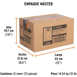 Dados 11mm E1/2 Impacto Tubulares Hexagonales CrMolibdeno, Truper 12423 Truper-Dados 11mm E1/2 Impacto Tubulares Hexagonales CrM