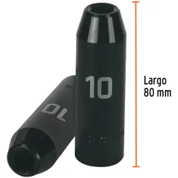 Dados 10mm E1/2 Impacto Tubulares Hexagonales CrMolibdeno, Truper 12422 Truper-Dados 10mm E1/2 Impacto Tubulares Hexagonales CrM