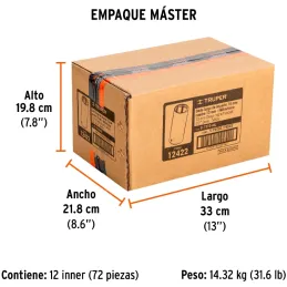 Dados 10mm E1/2 Impacto Tubulares Hexagonales CrMolibdeno, Truper 12422 Truper-Dados 10mm E1/2 Impacto Tubulares Hexagonales CrM
