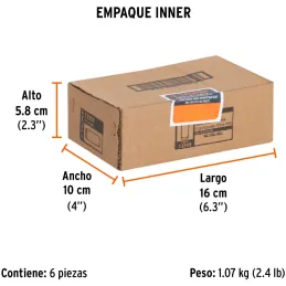 Dados 19mm E1/2 Tubulares Hexagonales CrVanadio, Truper 13359 Truper-Dados 19mm E1/2 Tubulares Hexagonales CrVanadio, Truper 133