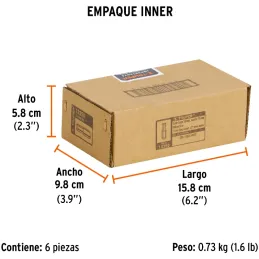 Dados 10mm E1/2 Tubulares Hexagonales CrVanadio, Truper 13350 Truper-Dados 10mm E1/2 Tubulares Hexagonales CrVanadio, Truper 133