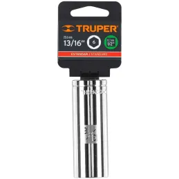 Dados para Bujia 13/16" E1/2 Tubulares Hexagonales, Truper 13330 Truper-Dados para Bujia 13/16" E1/2 Tubulares Hexagonales, Trup