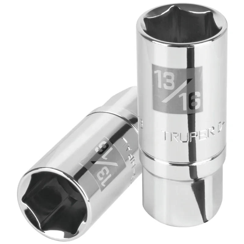 Dados para Bujia 13/16" E1/2 Tubulares Hexagonales, Truper 13366 Truper-Dados para Bujia 13/16" E1/2 Tubulares Hexagonales, Trup