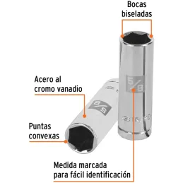 Dados para Bujia 5/8" E1/2 Tubulares Hexagonales Truper 13365 Truper-Dados para Bujia 5/8" E1/2 Tubulares Hexagonales Truper 133