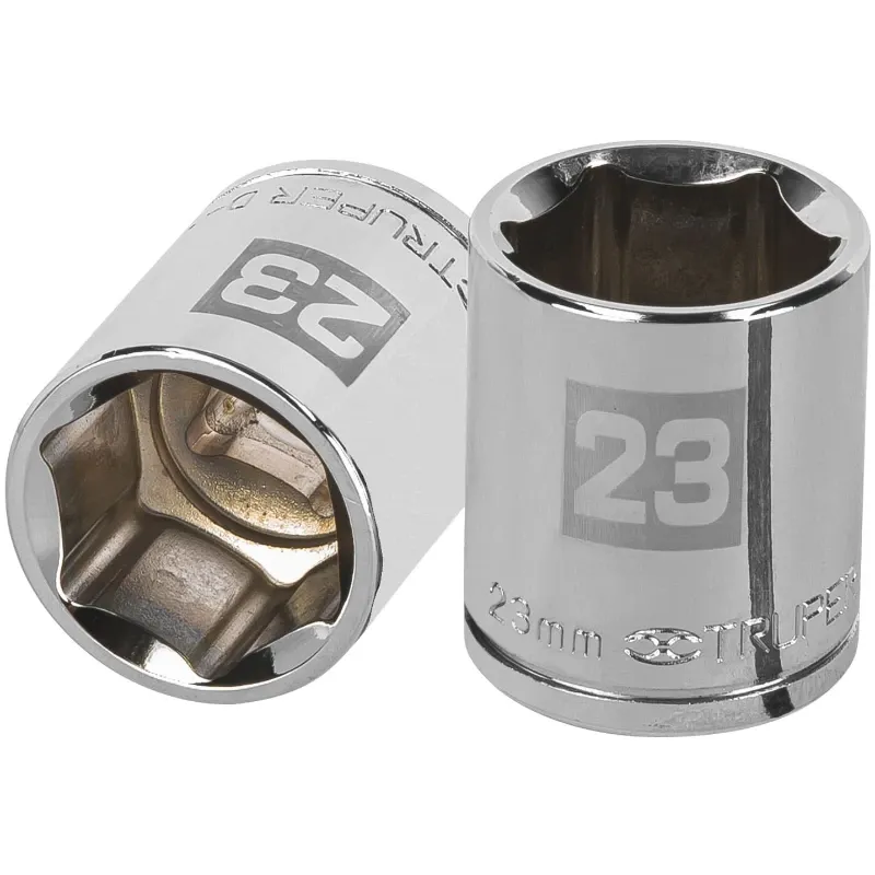 Dados 23mm E1/2 Hexagonales CrVanadio, Truper 13273 Truper-Dados 23mm E1/2 Hexagonales CrVanadio, Truper 13273 Fabricado en acer