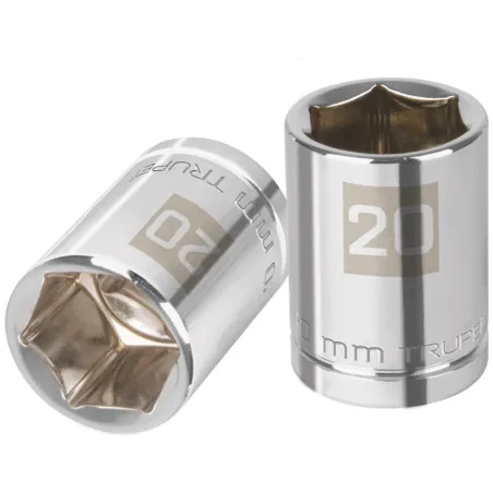 Dados 20mm E1/2 Hexagonales CrVanadio, Truper 13270 Truper-Dados 20mm E1/2 Hexagonales CrVanadio, Truper 13270 Fabricado en acer