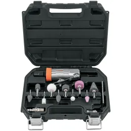 Kit Mini Rectificadora 1/4 con estuche de Plastico, Carcasa de Aluminio pulido, TPN-876K-2 16887 Truper Truper-Kit Mini Rectific