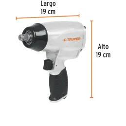 Kit Llave Neumatica Pistola de Impacto de 1/2" con estuche de plastico y dados, TPN-731EK 19372 Truper Truper-Kit Llave Neumatic