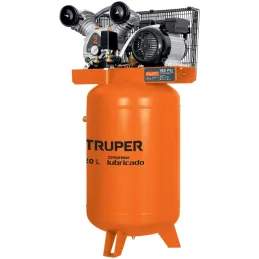 Compresoras de Aire de 4HP 120 Litros Vertical, Uso Ininterrumpido Arranque Automatico, Truper COMP-120LVC 102131 Truper-Compres