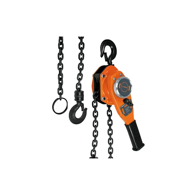 Tecle Industrial 1 Toneladas con Ratchet, Doble Trinquete, Mango con grip, Peso 6.6kg, POPA-1 16841 Truper