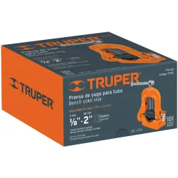Prensa de Yugo para tubo de 2", Cuerpo de hierro nodular mordazas en acero al carbono, PTU-20 17705 Truper Truper-Prensa de Yugo