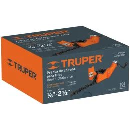 Prensa de Cadena para tubo de 2 1/2", Cuerpo de hierro nodular mordazas en acero al carbono, PTU-25C 17704 Truper Truper-Prensa 
