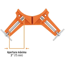 Prensa Esquinera 3" o 76.2 mm, cuerpo de aluminio tornillo de acero, angulos perfectos, PESQ-3 17690 Truper Truper-Prensa Esquin