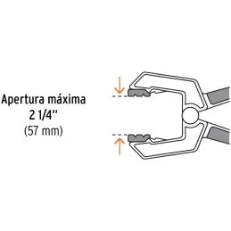 Prensa de Resorte 1 1/2", Cuerpo de Nylon Mango comodos de TPR, PRE-4 17700 Truper Truper-Prensa de Resorte 1 1/2", Cuerpo de Ny