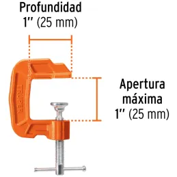 Prensa Mini de hierro Nodular 1", Manija deslizante en T, uso general, PNT-1 17658 Truper Truper-Prensa Mini de hierro Nodular 1