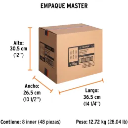 Juego de Puntas 33 Piezas, Largo1", Acero al cromo vanadio, para Desarmador Electrico o Manual, PUN-33 17788 Truper Truper-Juego