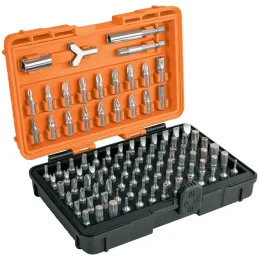 Juego de Puntas 100 Piezas Largo1", Acero al cromo vanadio, para Desarmador Electrico o Manual, PUN-100 17794 Truper Truper-Jueg