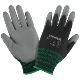 Guantes de Nylon Talla M recubierto de poliuretano puño tejido uso varios, GUX-MEC-M 13291 Truper Truper-Guantes de Nylon Talla 