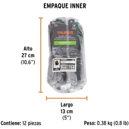 Guantes de Nylon Talla M recubierto de poliuretano puño tejido uso varios, GUX-MEC-M 13291 Truper Truper-Guantes de Nylon Talla 