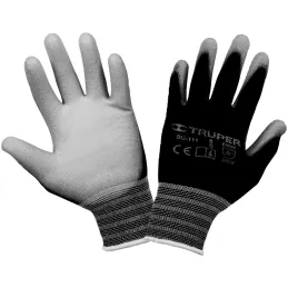 Guantes de Nylon Talla CH recubierto de poliuretano puño tejido, uso varios, GUX-MEC-C 13290 Truper Truper-Guantes de Nylon Tall