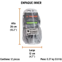Guantes de Nylon Talla CH recubierto de poliuretano puño tejido, uso varios, GUX-MEC-C 13290 Truper Truper-Guantes de Nylon Tall