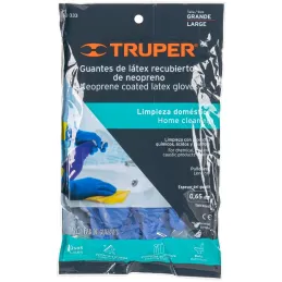 Guantes de Latex Talla G Rec Neopreno para limpieza Truper 15269 Truper-Guantes de Latex Talla G Rec Neopreno para limpieza Trup