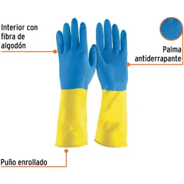Guantes de Latex Talla G Rec Neopreno para limpieza Truper 15269 Truper-Guantes de Latex Talla G Rec Neopreno para limpieza Trup