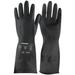 Guantes de Neopreno Talla M para Quimicos Solventes Truper 14270 Truper-Guantes de Neopreno Talla M para Quimicos Solventes Trup