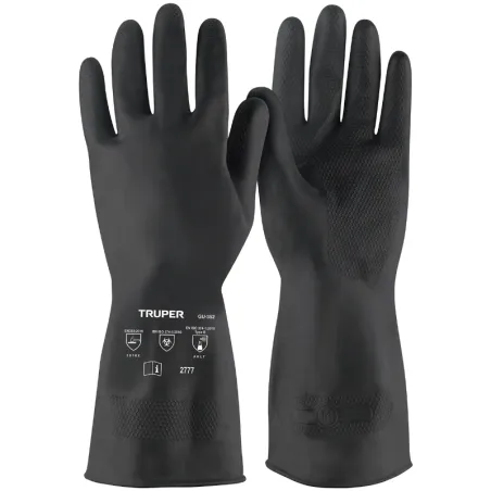 Guantes de Latex Talla M FlocadoAlgodón para Pintor Truper 14266 Truper-Guantes de Latex Talla M FlocadoAlgodón para Pintor Trup