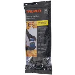 Guantes de Latex Talla M puños extralargo uso industrial Truper 14268 Truper-Guantes de Latex Talla M puños extralargo uso indus