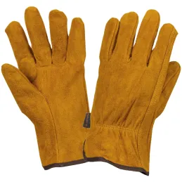 Guantes de Carnaza Talla M puño largo ajustado, para Construccion y manejo de abrasivos, GU-CACE 14240 Truper Truper-Guantes de 