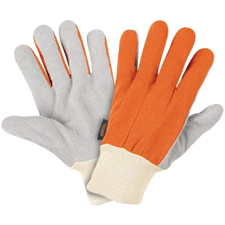 Guantes de Carnaza Unitalla ligera puño tejido, para trabajos Ligeros o Jardineria, GU-PAY 14244 Truper Truper-Guantes de Carnaz