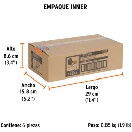 Guantes de Carnaza Unitalla ligera puño tejido, para trabajos Ligeros o Jardineria, GU-PAY 14244 Truper Truper-Guantes de Carnaz