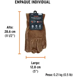 Guantes de Carnaza Unitalla Premium con puño ajustado y doble refuerzo en Palmas, para Electricista, GUX-VA 14289 Truper Truper-