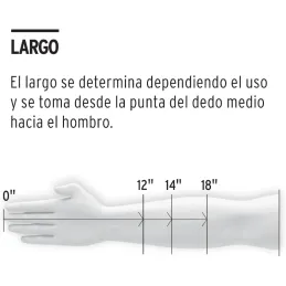 Guantes de Carnaza Unitalla con puño Largo de seguridad, para soldadura y Mantenimiento, GU-CAL 14242 Truper Truper-Guantes de C