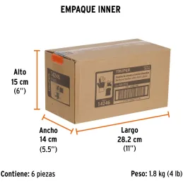 Guantes de Carnaza Talla G Premium y Loneta, palma y puño reforzado, para Mantenimiento, GU-TECA-R 14246 Truper Truper-Guantes d