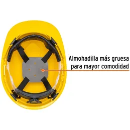 Casco de Seguridad Amarillo AjusteRatchet 2200V Truper 14294 Truper-Casco de Seguridad Amarillo AjusteRatchet 2200V Truper 14294