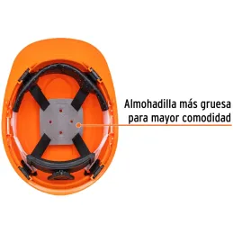 Casco de Seguridad Naranja AjusteRatchet 2200V Truper 14292 Truper-Casco de Seguridad Naranja AjusteRatchet 2200V Truper 14292 F