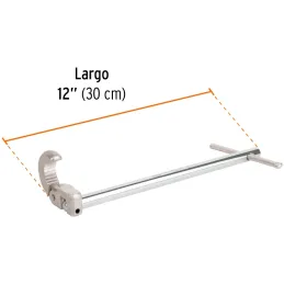 Llave para Plomero 12" Capacidad 1/2" - 1", Acero al Carbono, LLAP-12 12874 Truper Truper-Llave para Plomero 12" Capacidad 1/2" 
