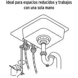 Llave para Plomero 12" Capacidad 1/2" - 1", Acero al Carbono, LLAP-12 12874 Truper Truper-Llave para Plomero 12" Capacidad 1/2" 