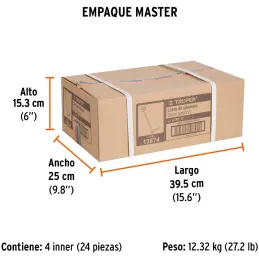 Llave para Plomero 12" Capacidad 1/2" - 1", Acero al Carbono, LLAP-12 12874 Truper Truper-Llave para Plomero 12" Capacidad 1/2" 