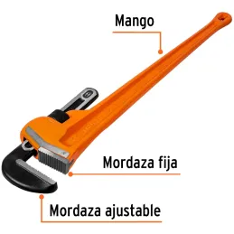 Llave Stilson 48" A127mm Industriales CrMolibdeno Truper 15842 Truper-Llave Stilson 48" A127mm Industriales CrMolibdeno Truper 1