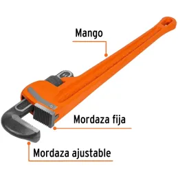 Llave Stilson 24" A64mm Industriales CrMolibdeno Truper 15840 Truper-Llave Stilson 24" A64mm Industriales CrMolibdeno Truper 158